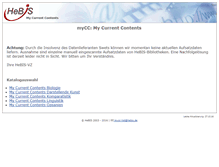 Tablet Screenshot of mycc.hebis.de